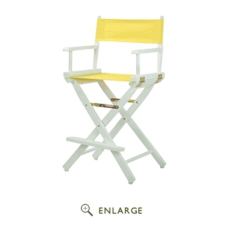 Casual Home 220-01-021-14 24 in. Directors Chair White Frame with Yellow Canvas 220-01/021-14